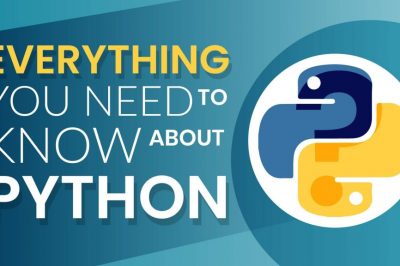 Everything you need to learn about Python